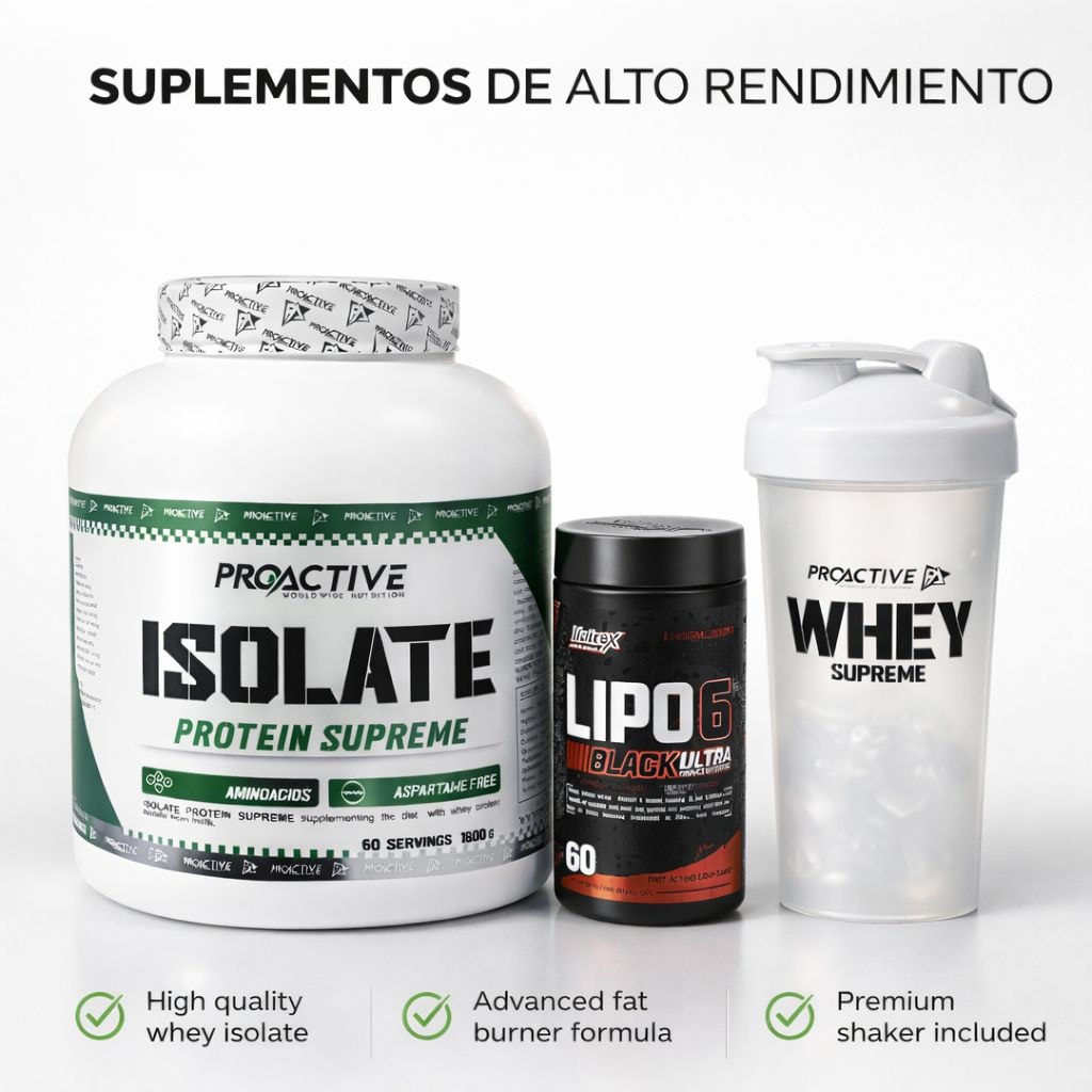 OFERTA ISOLATE SIN GRASA + QUEMADOR DE GRASA LIPO 6